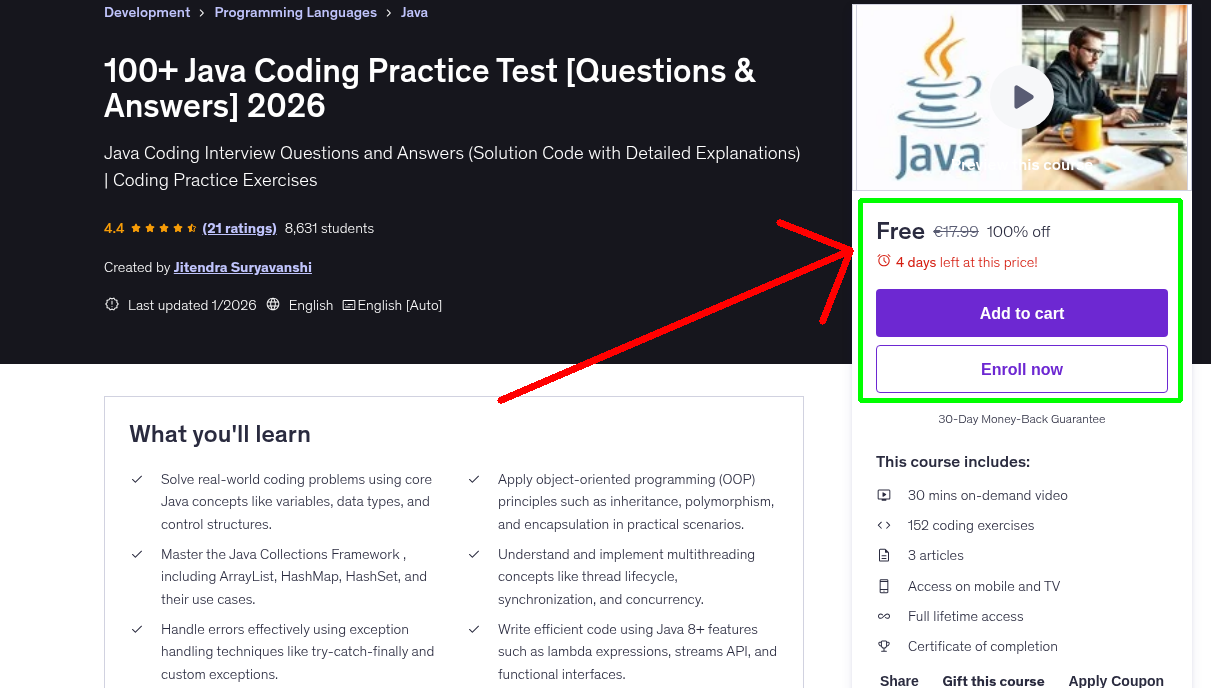 100+ Java Coding Practice Test [Questions & Answers] 2026