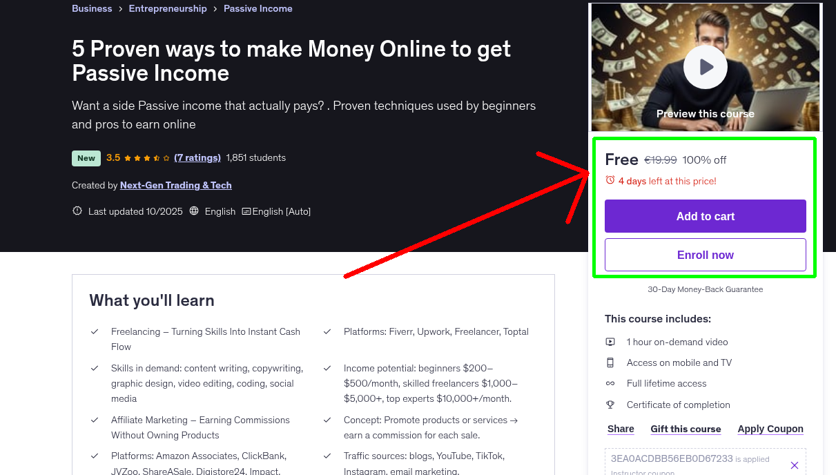 5 Proven ways to make Money Online to get Passive Income