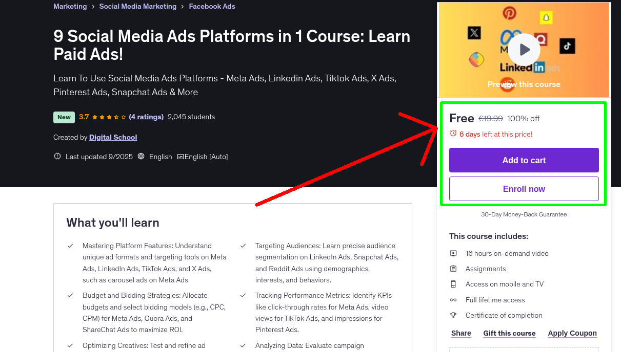 9 Social Media Ads Platforms in 1 Course: Learn Paid Ads!