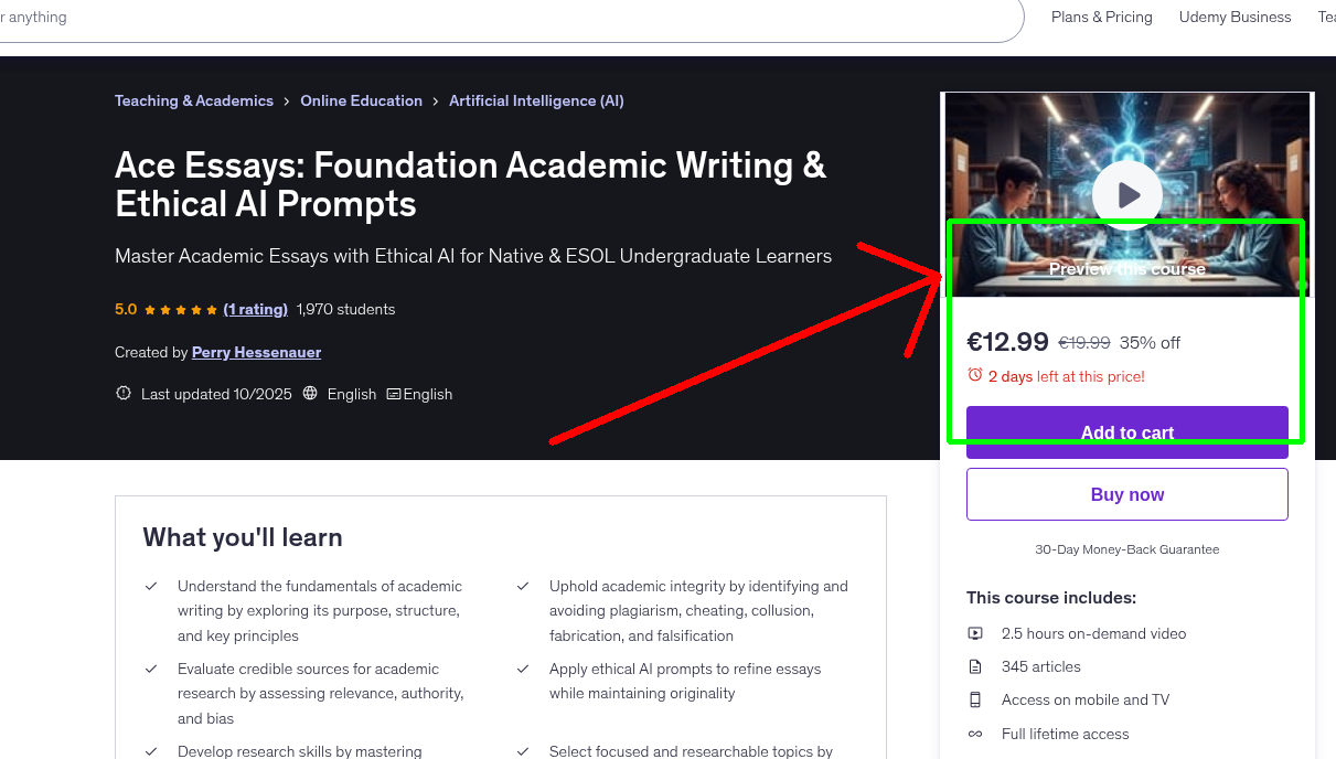 Ace Essays: Foundation Academic Writing & Ethical AI Prompts