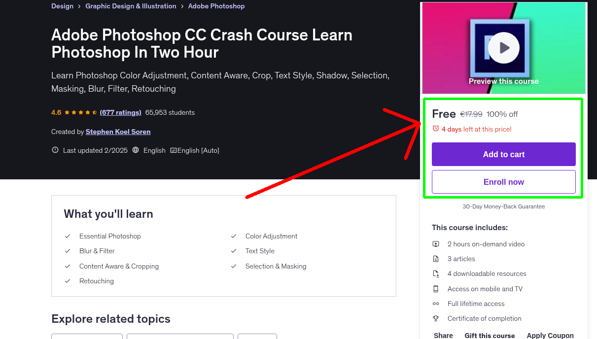 Adobe Photoshop CC Crash Course Learn Photoshop In Two Hour