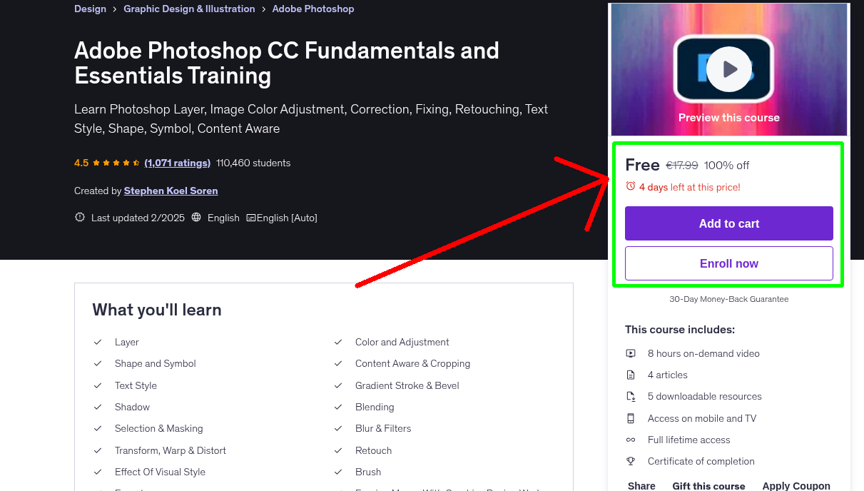 Adobe Photoshop CC Fundamentals and Essentials Training