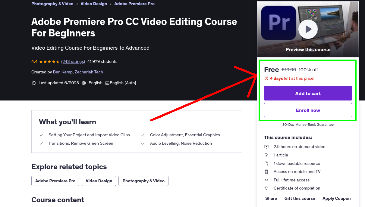 Adobe Premiere Pro CC Video Editing Course For Beginners