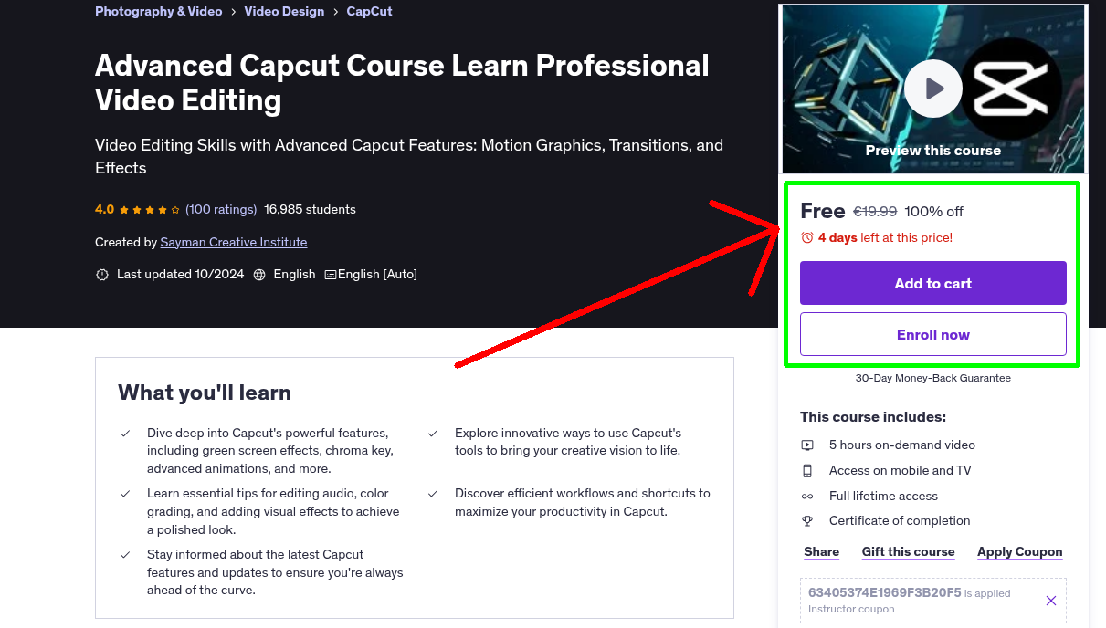 Advanced Capcut Course Learn Professional Video Editing