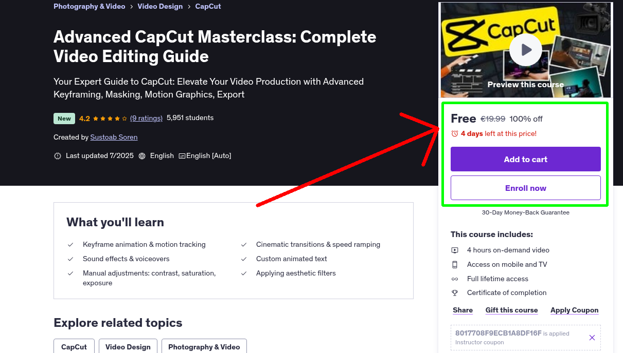 Advanced CapCut Masterclass: Complete Video Editing Guide