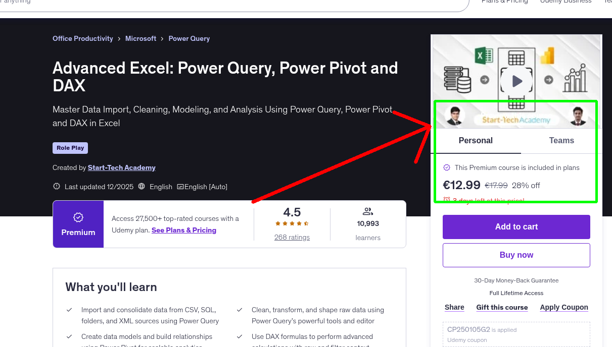Advanced Excel: Power Query, Power Pivot and DAX