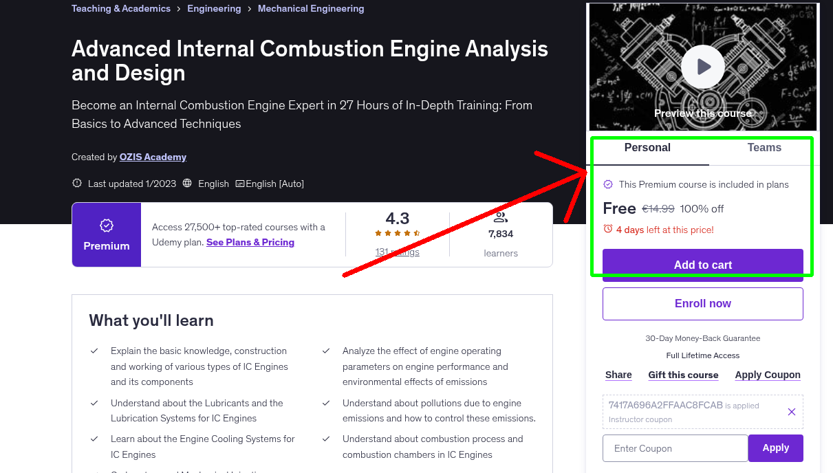 Advanced Internal Combustion Engine Analysis and Design