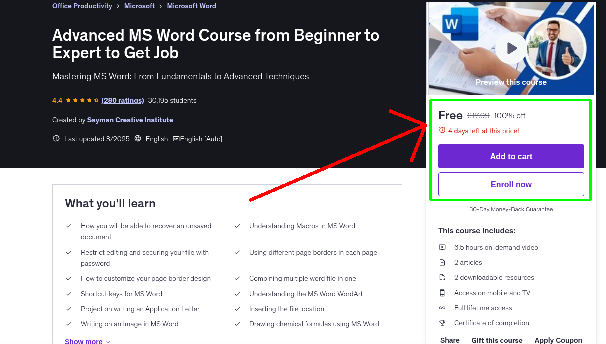 Advanced MS Word Course from Beginner to Expert to Get Job