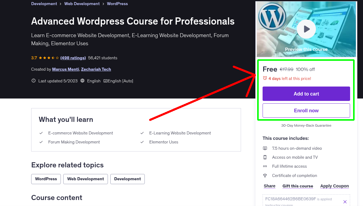 Advanced Wordpress Course for Professionals