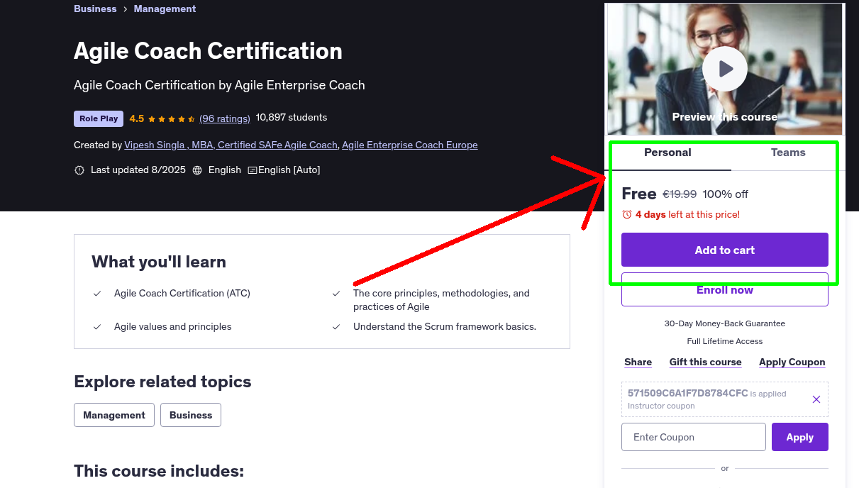 Agile Coach Certification