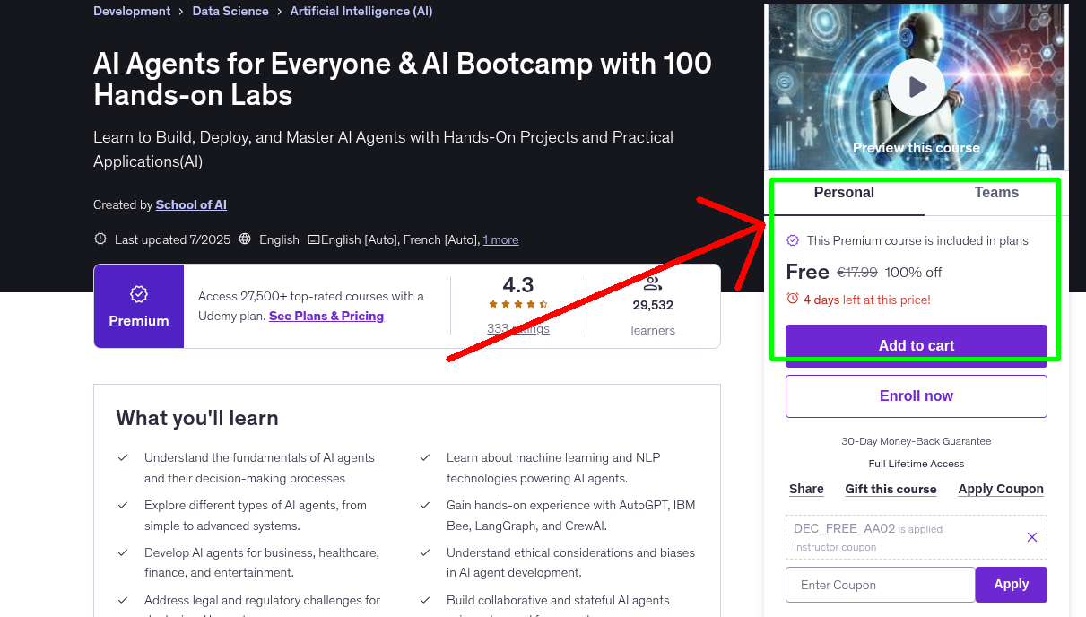 AI Agents for Everyone & AI Bootcamp with 100 Hands-on Labs