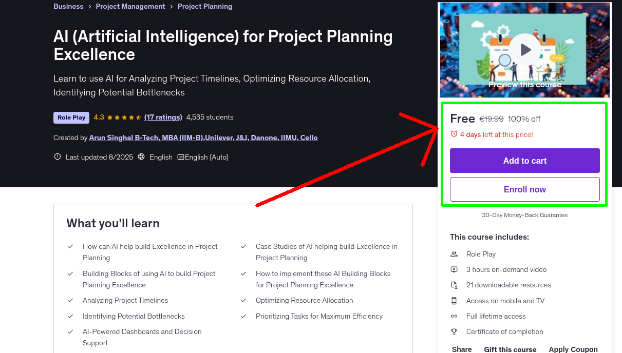 AI (Artificial Intelligence) for Project Planning Excellence