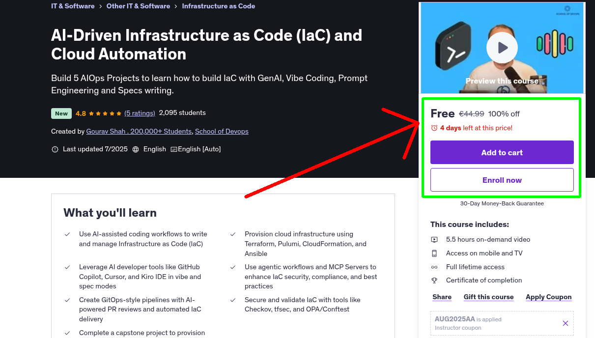 AI-Driven Infrastructure as Code (IaC) and Cloud Automation