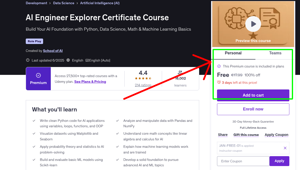 AI Engineer Explorer Certificate Course