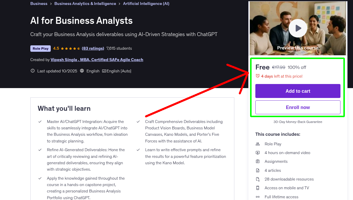 AI for Business Analysts