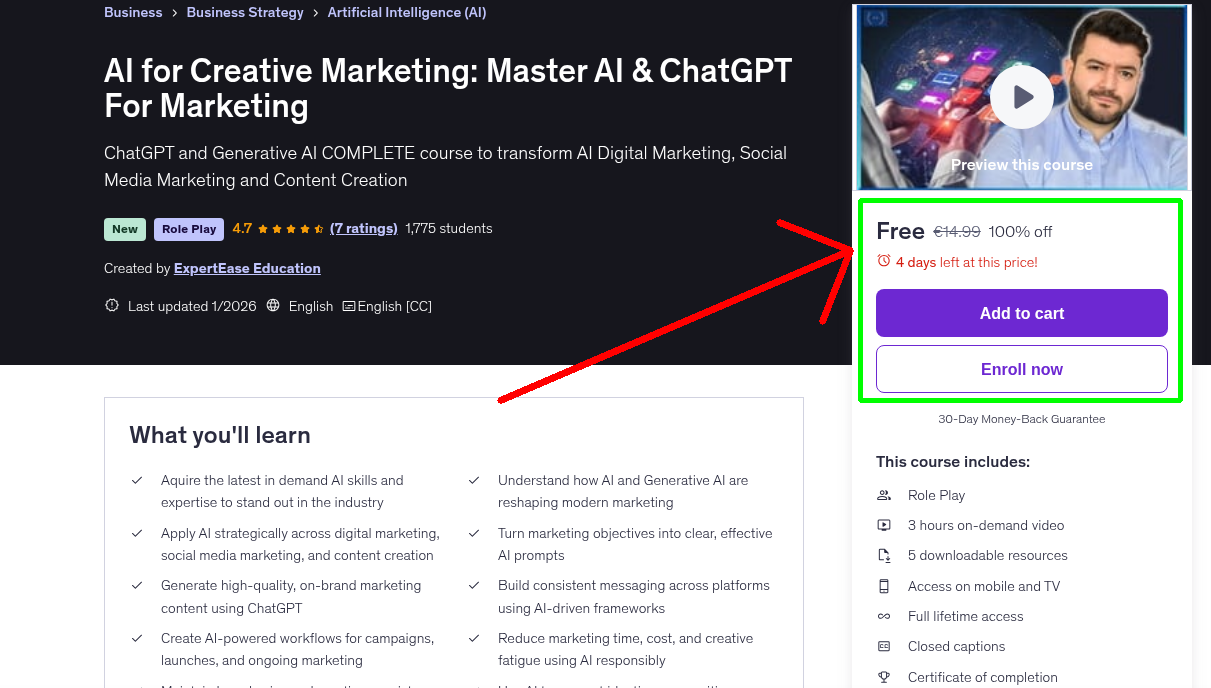 AI for Creative Marketing: Master AI & ChatGPT For Marketing