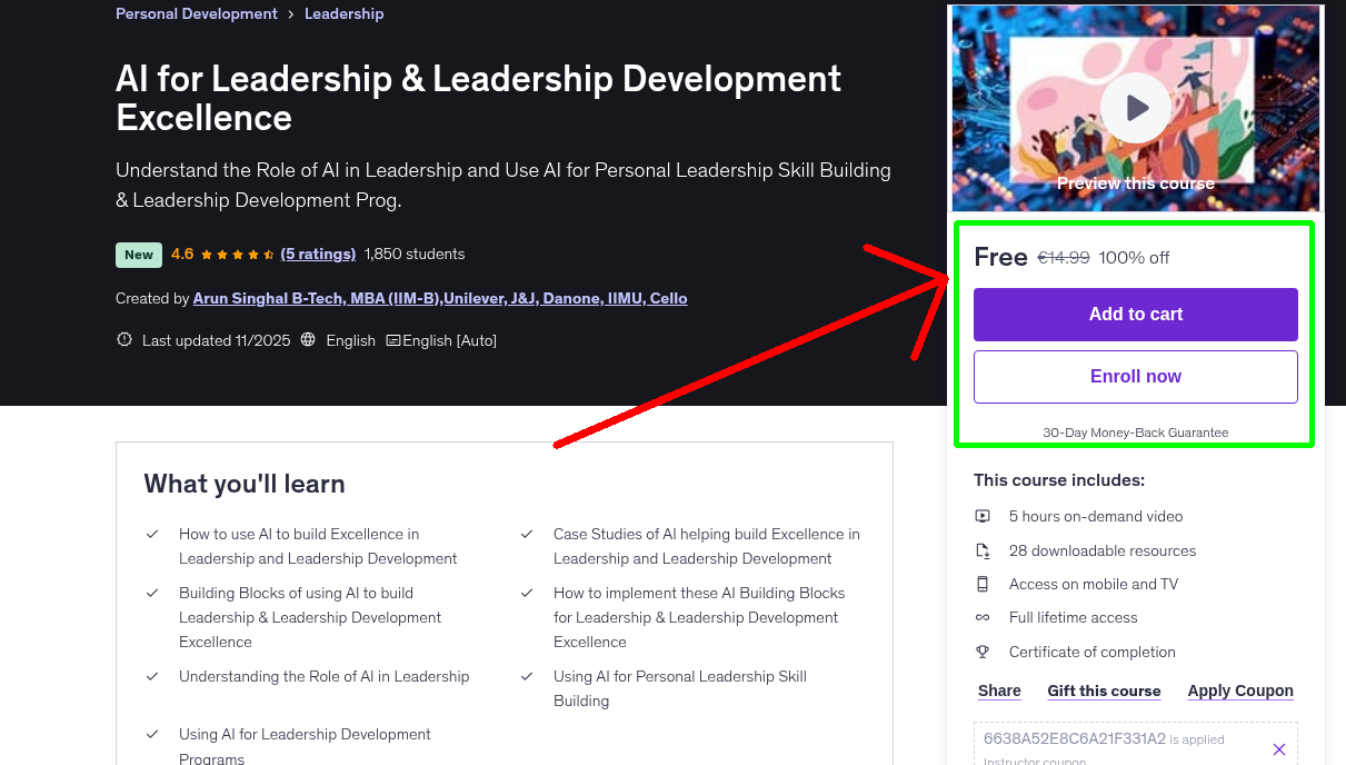 AI for Leadership & Leadership Development Excellence