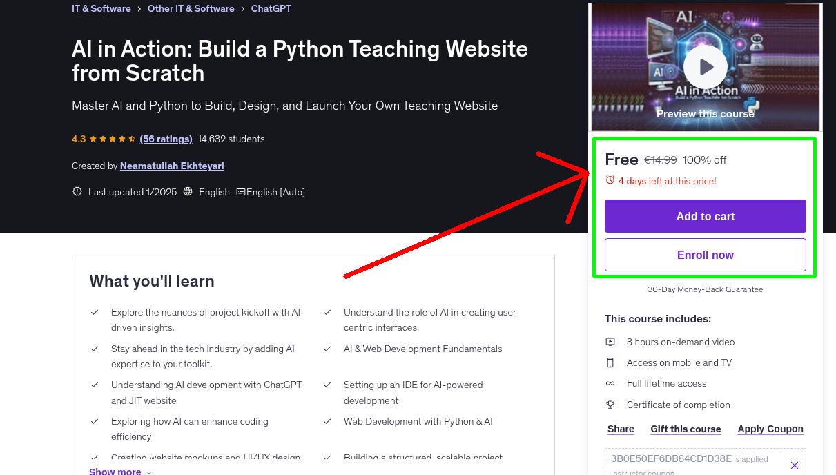 AI in Action: Build a Python Teaching Website from Scratch