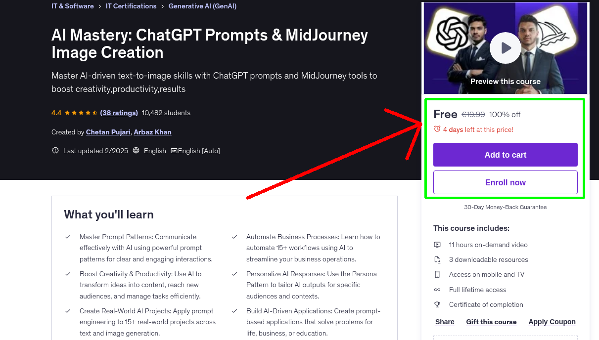 AI Mastery: ChatGPT Prompts & MidJourney Image Creation