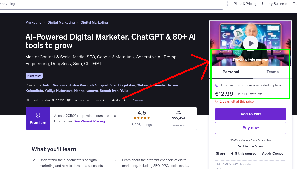 AI-Powered Digital Marketer. ChatGPT & 80+ AI tools to grow