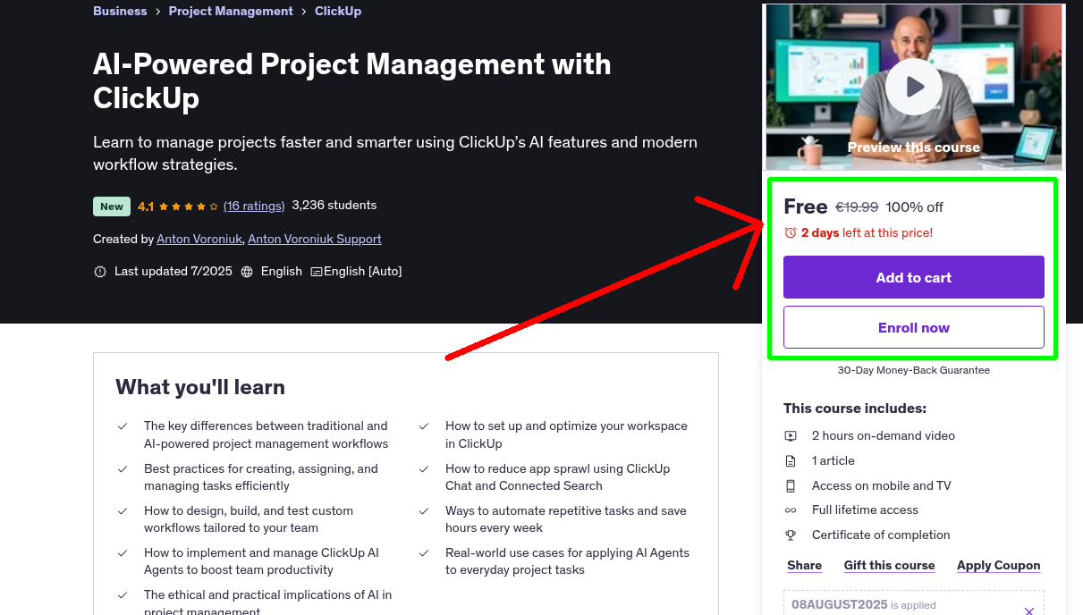 AI-Powered Project Management with ClickUp