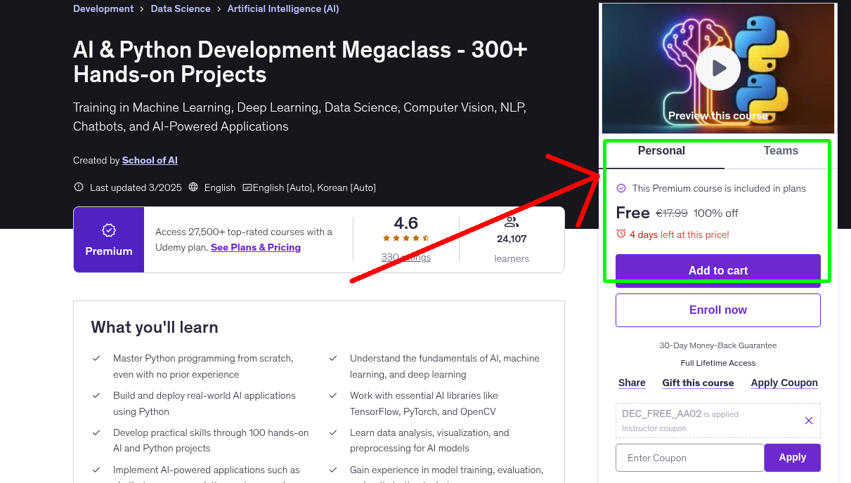 AI & Python Development Megaclass - 300+ Hands-on Projects