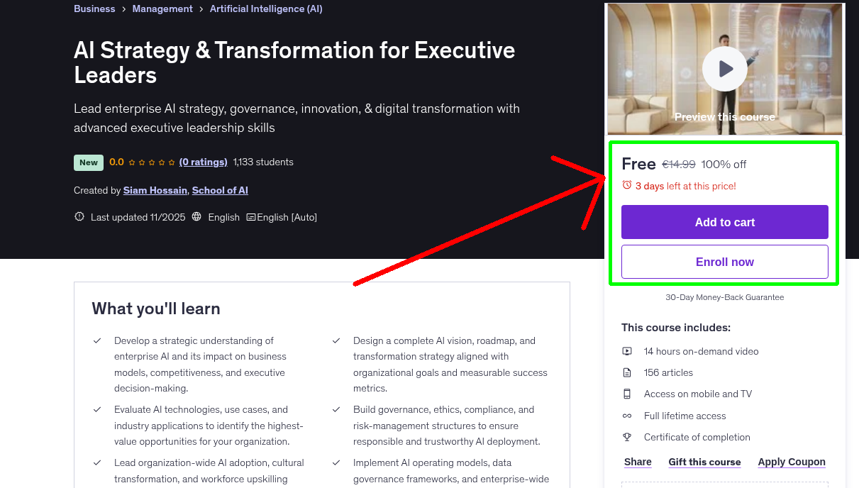 AI Strategy & Transformation for Executive Leaders