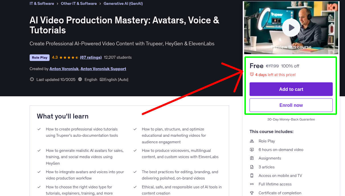 AI Video Production Mastery: Avatars, Voice & Tutorials