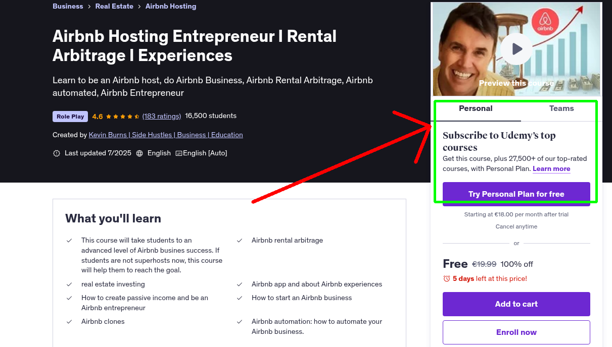 Airbnb Hosting Entrepreneur I Rental Arbitrage I Experiences
