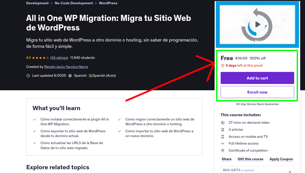 All in One WP Migration: Migra tu Sitio Web de WordPress