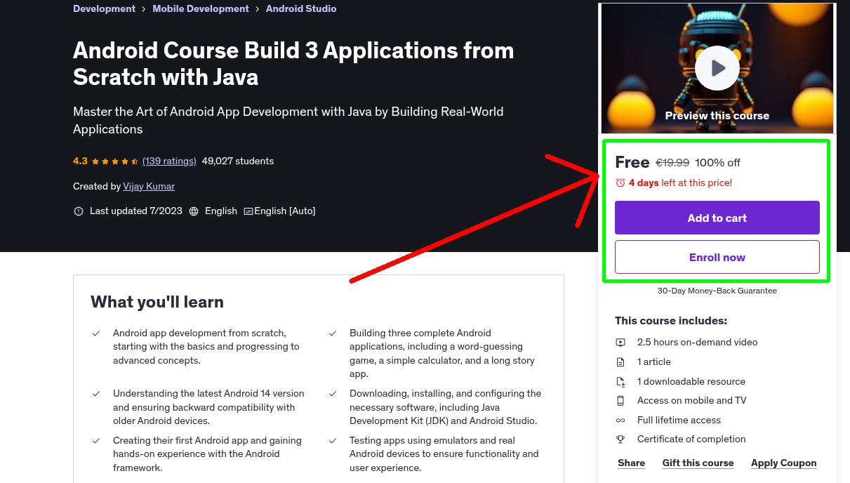 Android Course Build 3 Applications from Scratch with Java