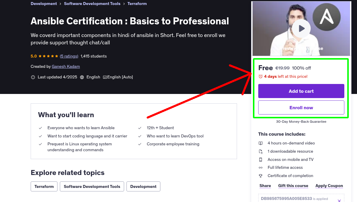 Ansible Certification : Basics to Professional