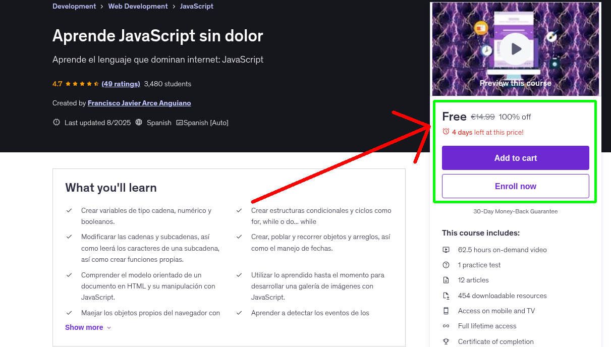 Aprende JavaScript sin dolor