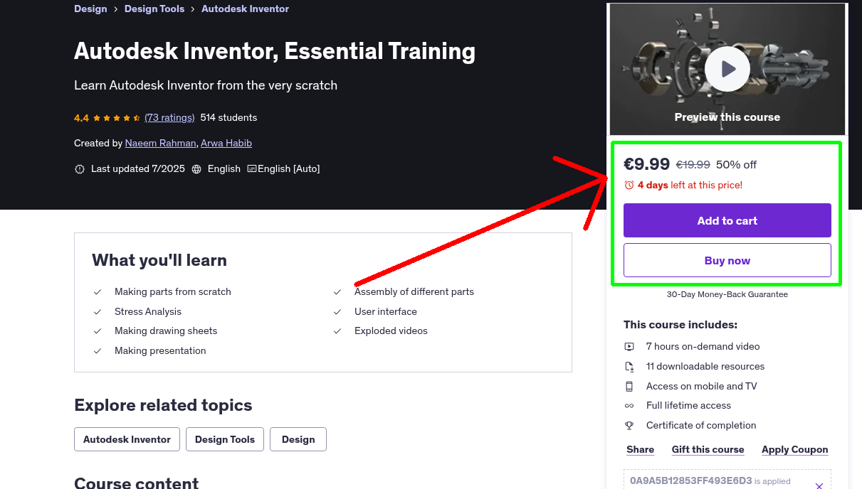 Autodesk Inventor, Essential Training