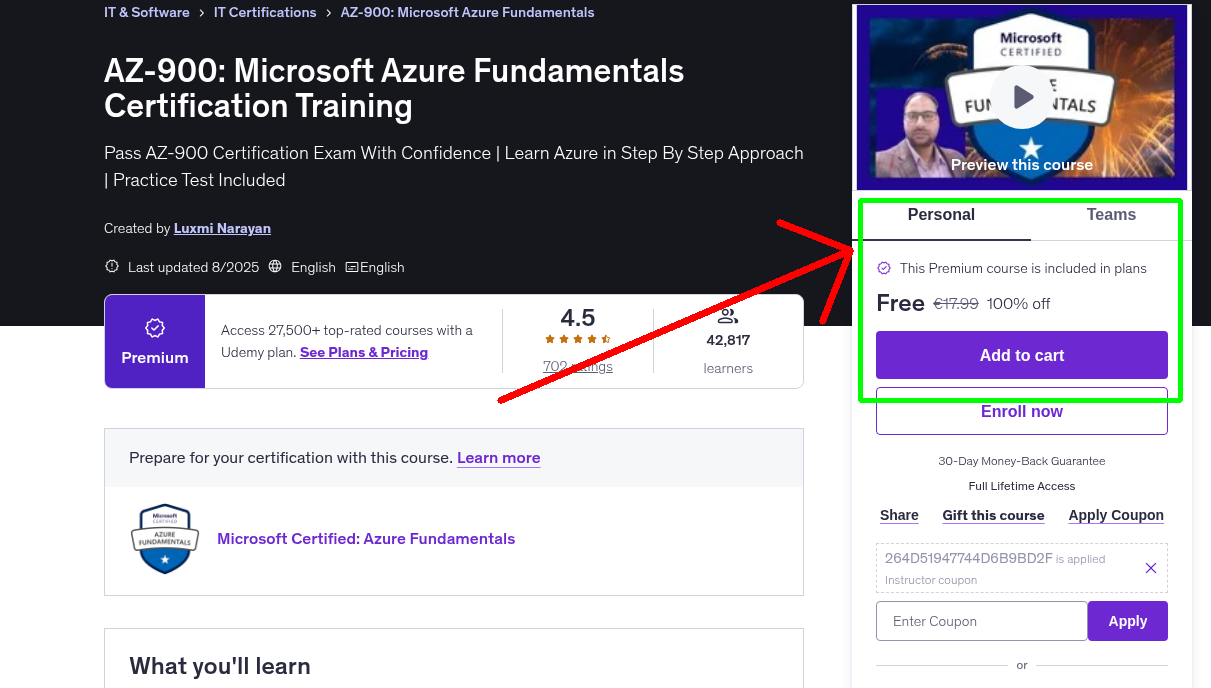 AZ-900: Microsoft Azure Fundamentals Certification Training