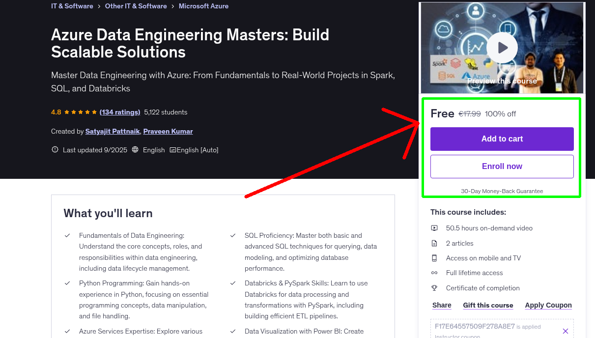 Azure Data Engineering Masters: Build Scalable Solutions