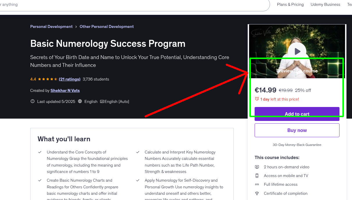 Basic Numerology Success Program
