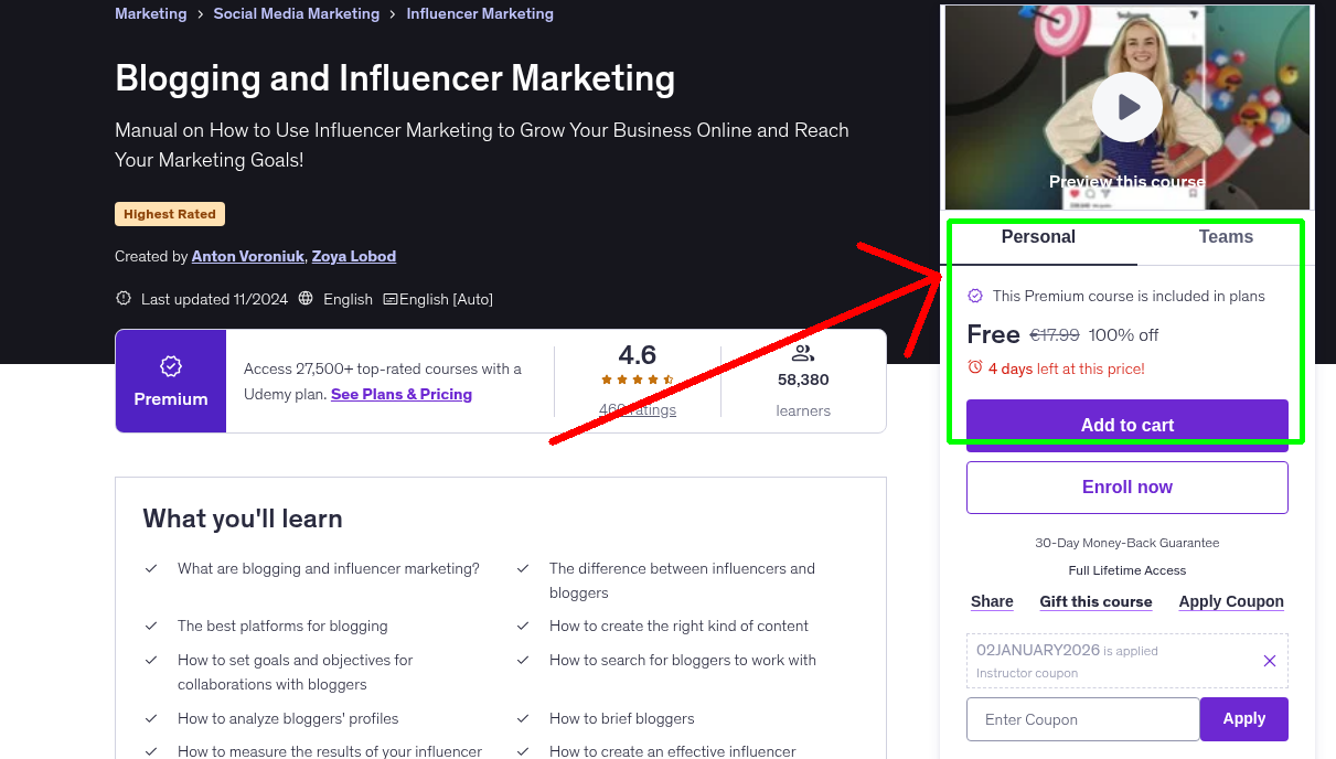 Blogging and Influencer Marketing