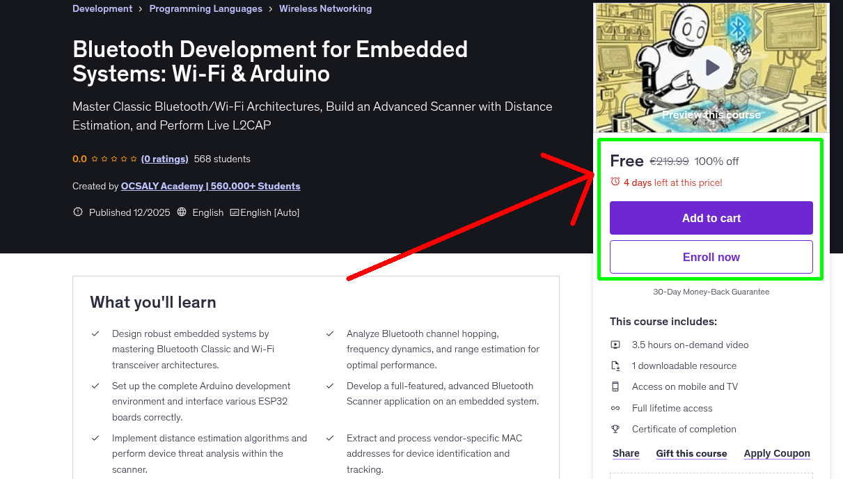 Bluetooth Development for Embedded Systems: Wi-Fi & Arduino