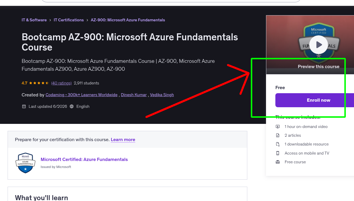 Bootcamp AZ-900: Microsoft Azure Fundamentals Course