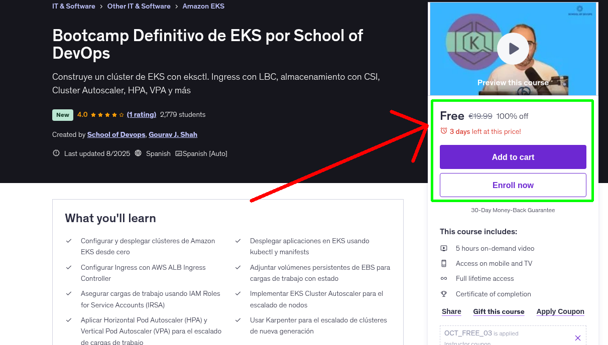 Bootcamp Definitivo de EKS por School of DevOps