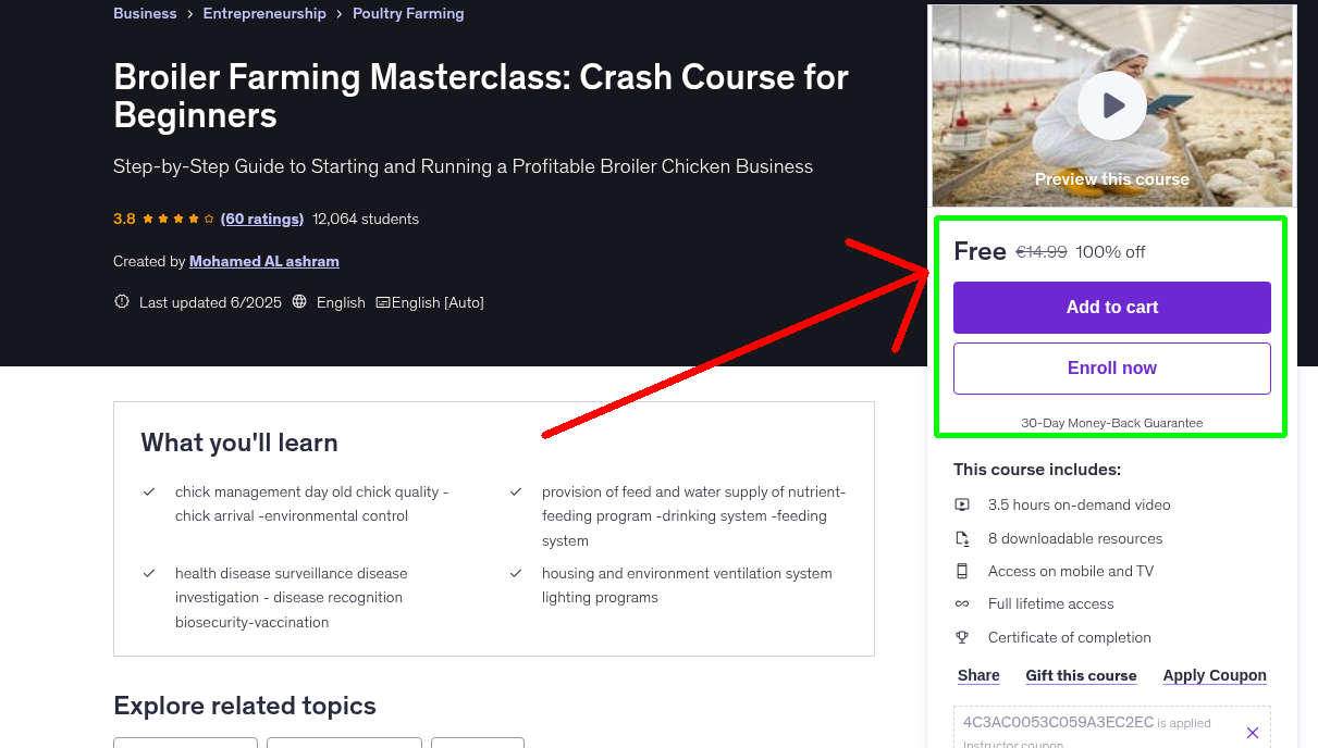 Broiler Farming Masterclass: Crash Course for Beginners