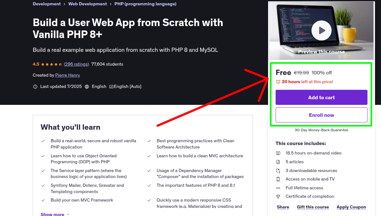 Build a User Web App from Scratch with Vanilla PHP 8+