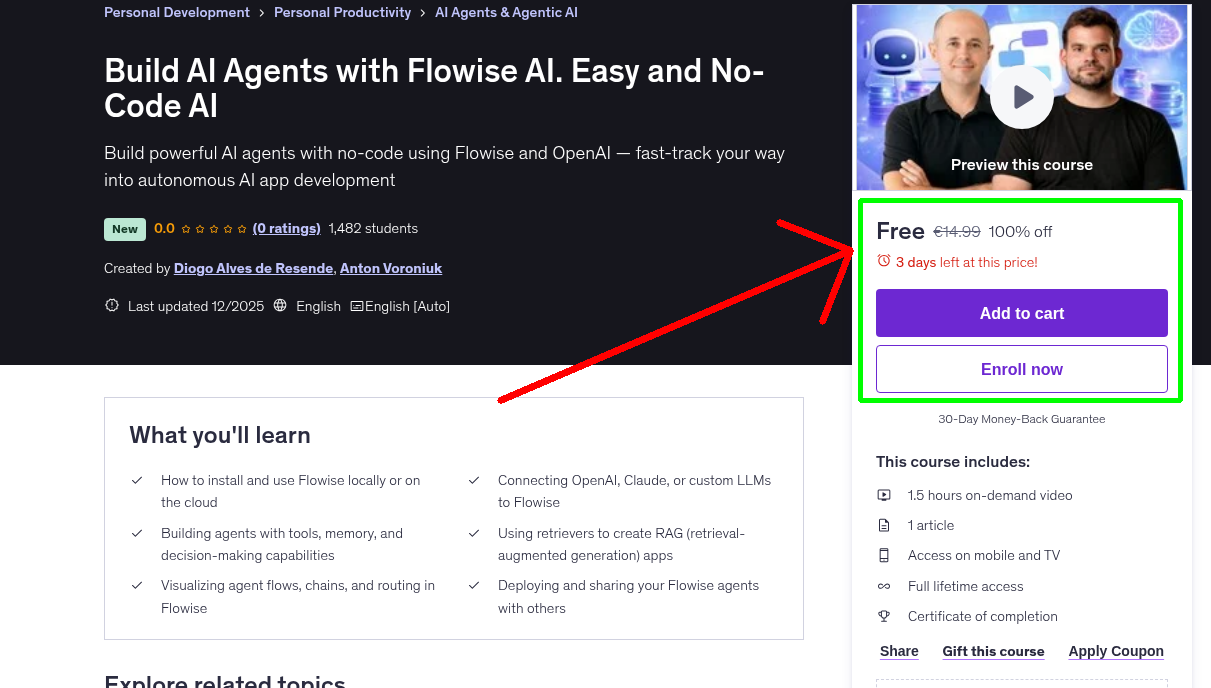 Build AI Agents with Flowise AI. Easy and No-Code AI