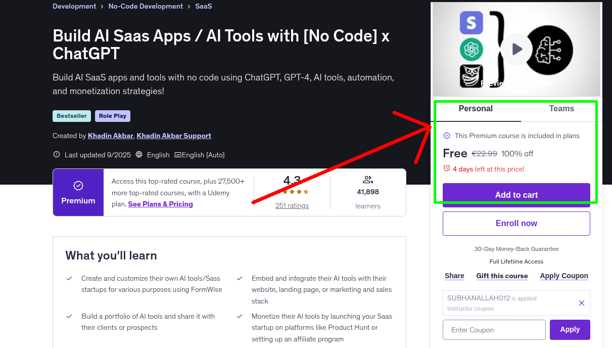 Build AI Saas Apps / AI Tools with [No Code] x ChatGPT