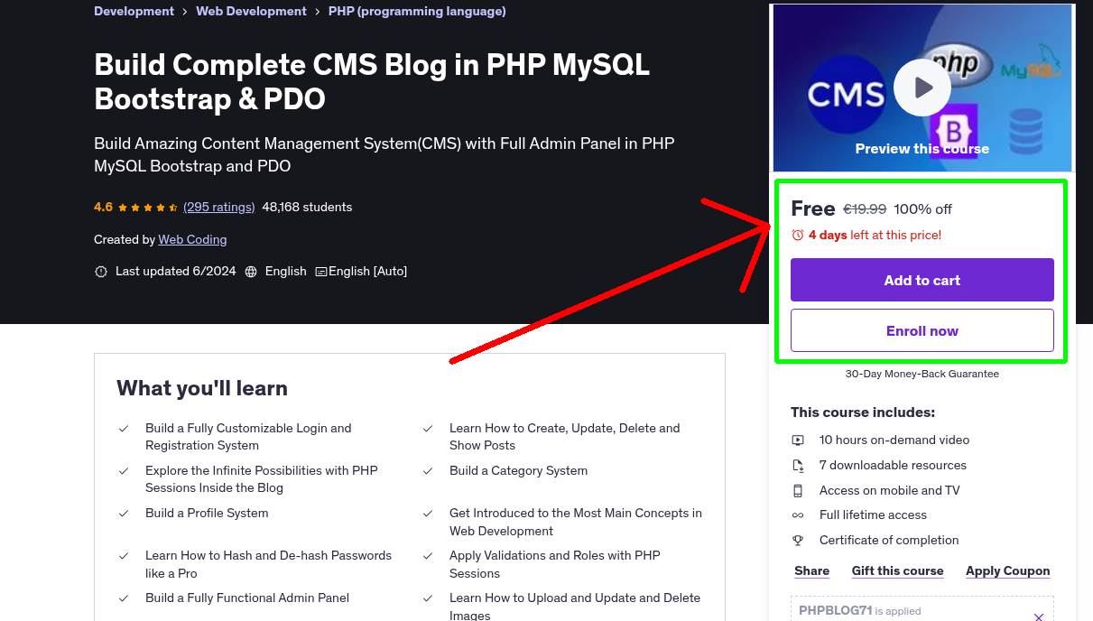 Build Complete CMS Blog in PHP MySQL Bootstrap & PDO