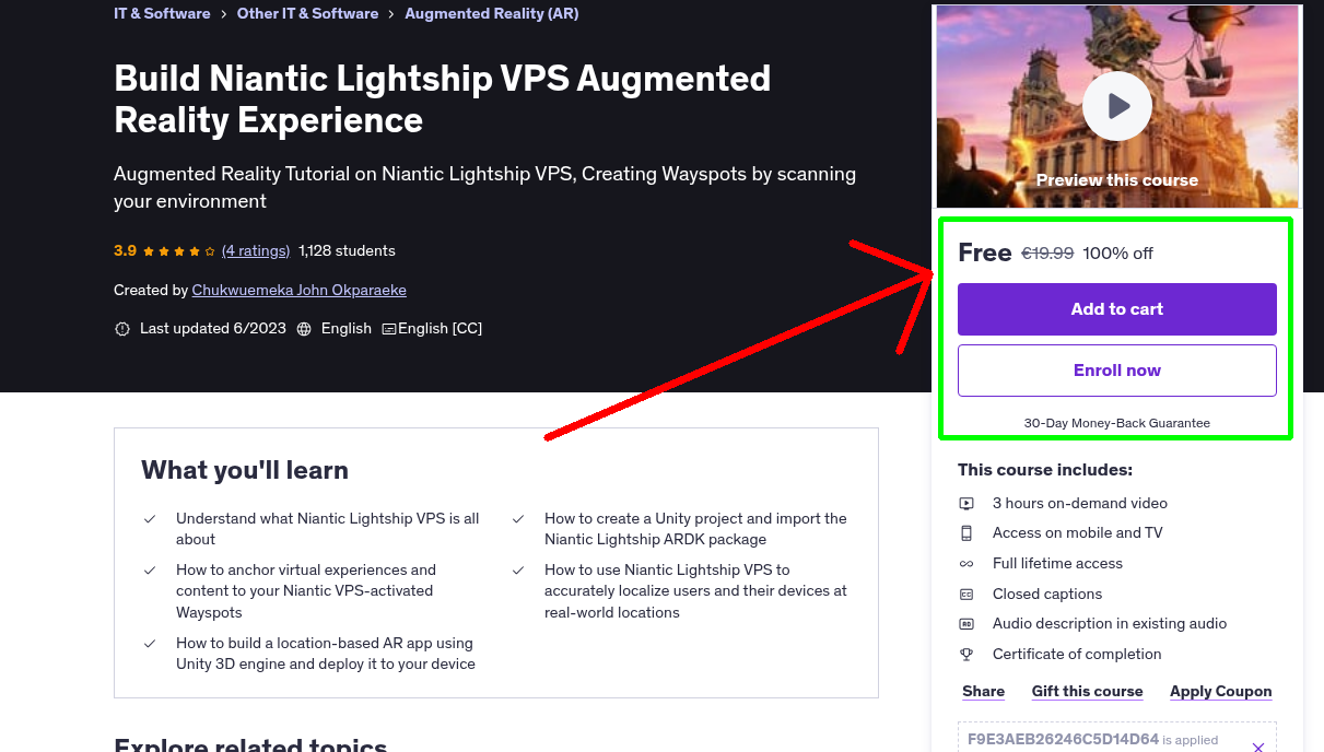 Build Niantic Lightship VPS Augmented Reality Experience