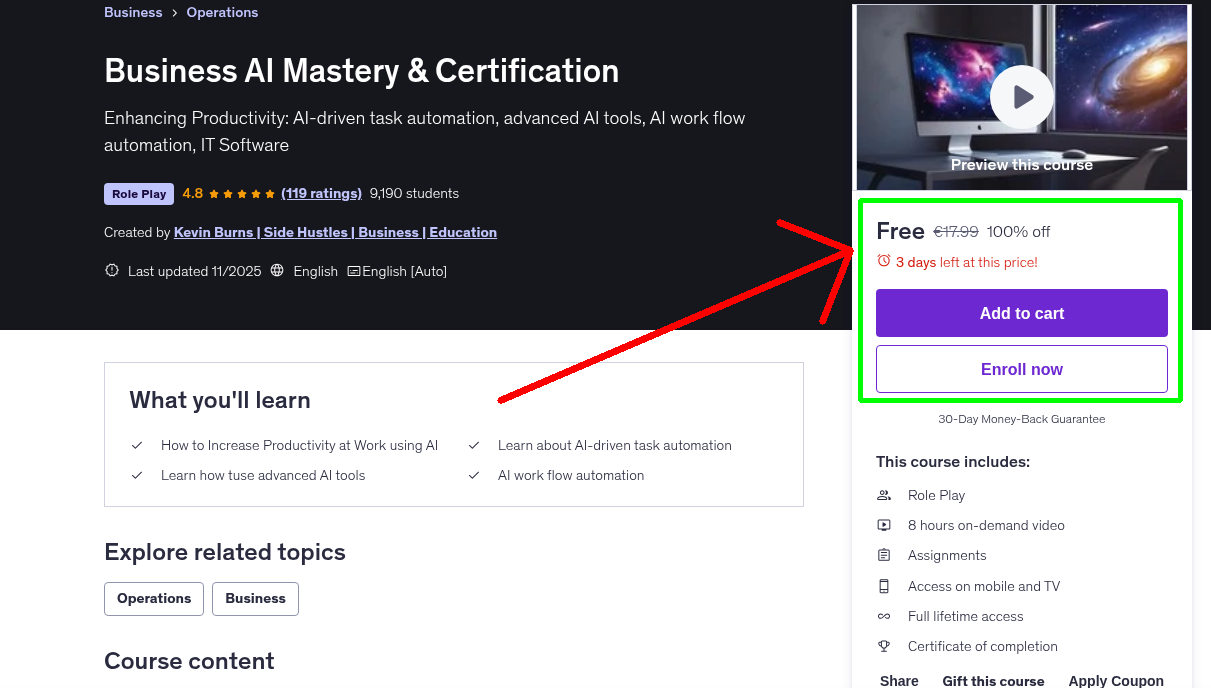 Business AI Mastery & Certification
