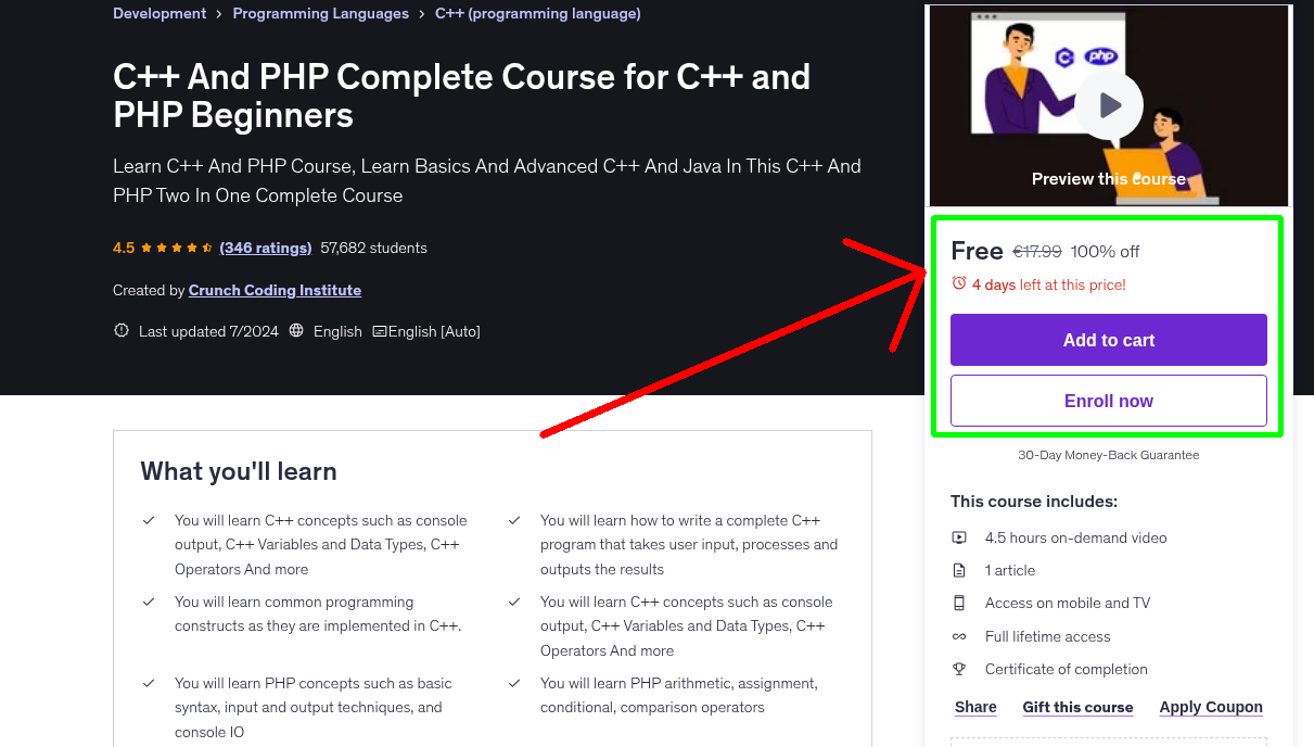 C++ And PHP Complete Course for C++ and PHP Beginners