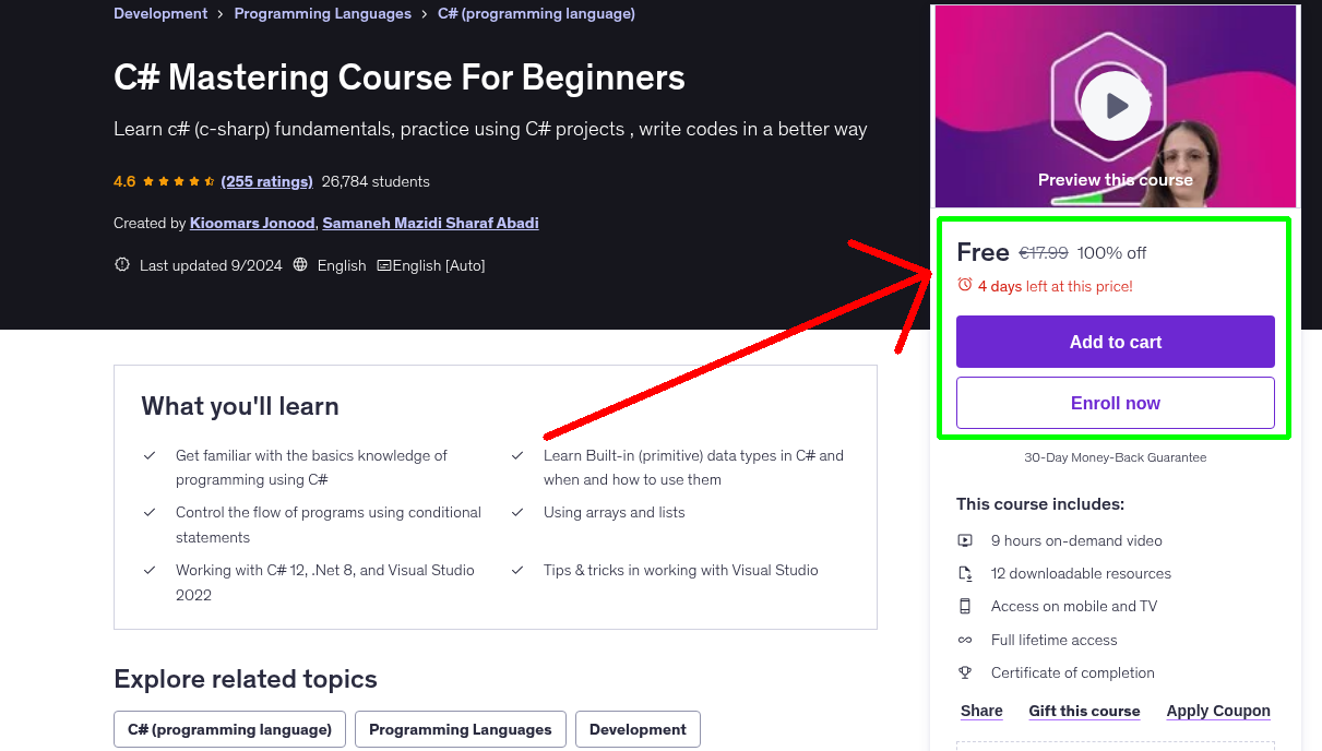 C# Mastering Course For Beginners